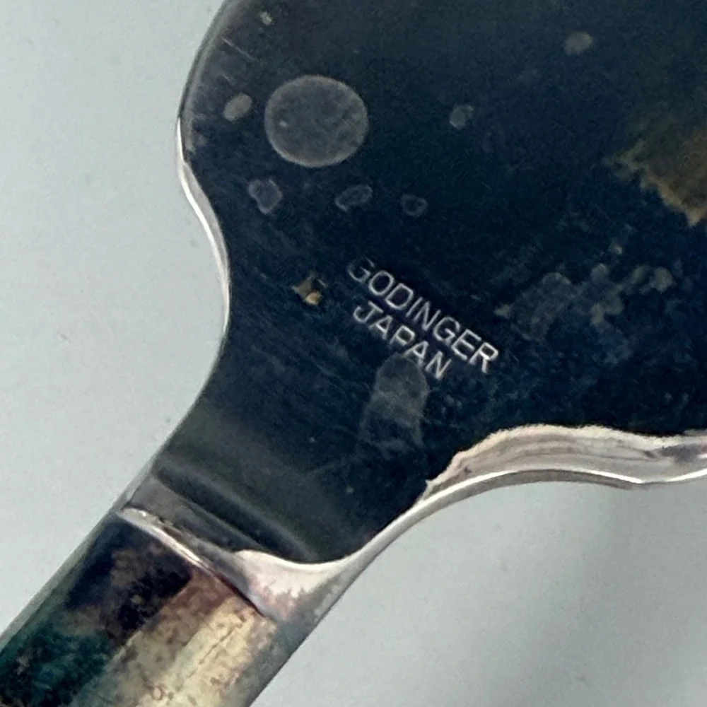 Godinger Japan Silver Plate Cheese Knife and Pie Cake Server Set Vintage Tarnish